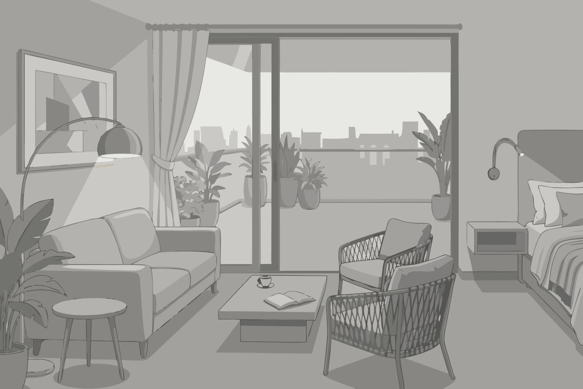 Habitación Dúplex Familiar con vistas al mar